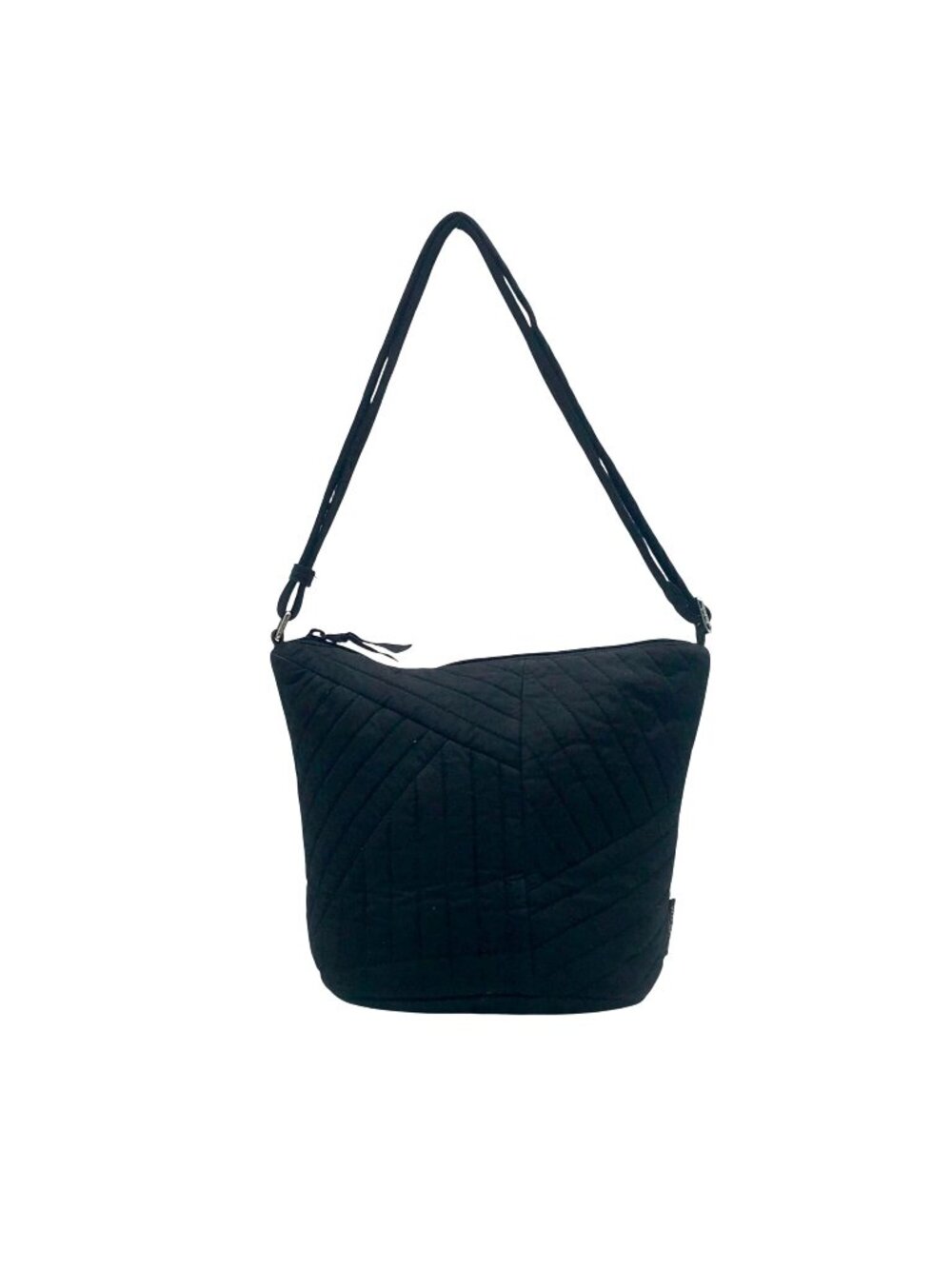 Vera Bradley Black Cotton Quilted Diamond Crossbody Bag
